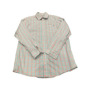 Tackle & Tides Mens Shirt Size Large Plaid Button Down UPF 28 Vacation Travel
